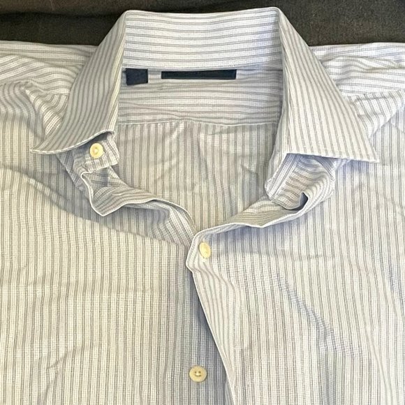 16.5 32/33 David Donahue Long Sleeve Shirt - Picture 1 of 3